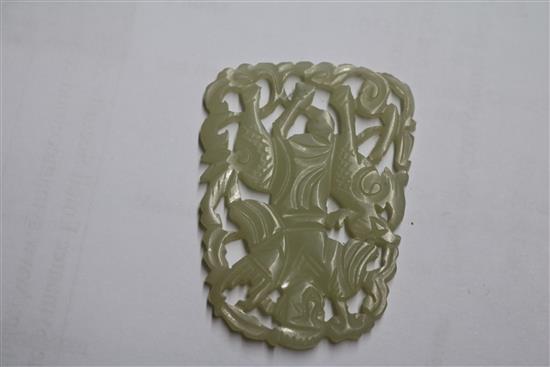 Three 19th/20th century jade plaques